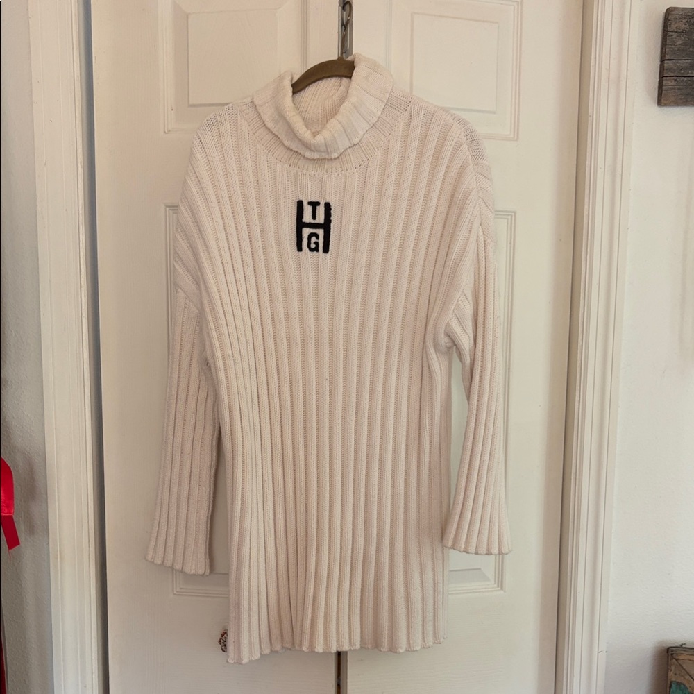 Cozy White Turtleneck Sweater
